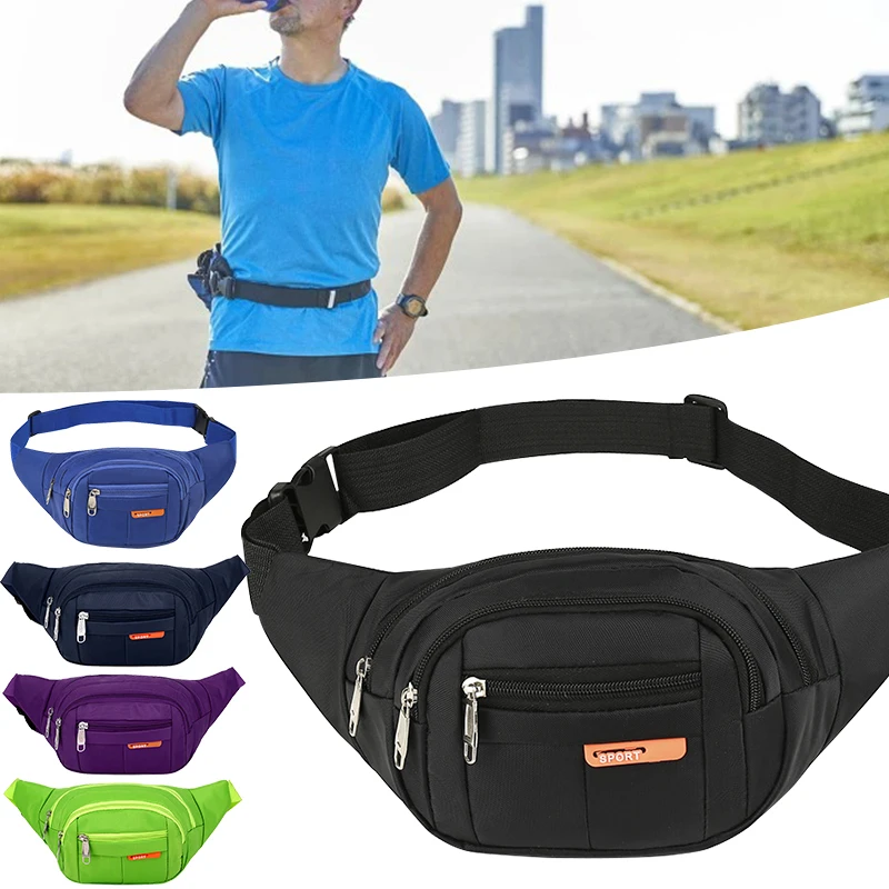 

Unisex Outdoor Sports Casual Men Waist Bags Women Canvas Travel Bag Crossbody Chest Bags Packs Pocket Riñonera Bolsa