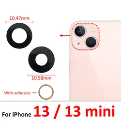 Premium Back Rear Camera Glass Lens with Adhesive (For iPhone 13)