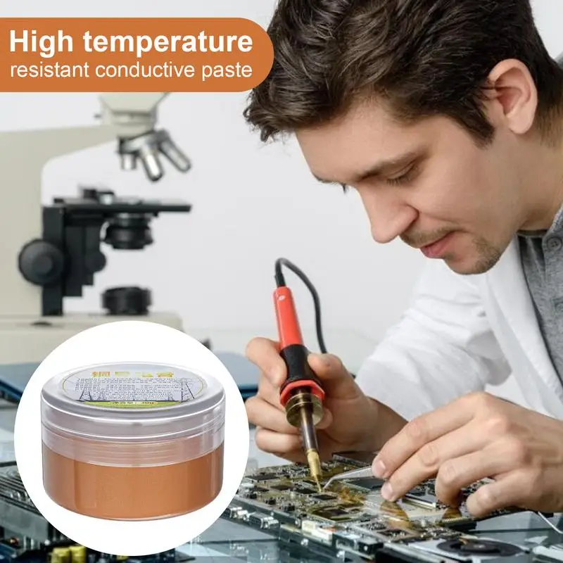Copper Grease 30g Conductive Paste High Temp Grease Multipurpose Automotive Compound Paste for Battery Connection Circuit copper grease grease lubricant electric grease