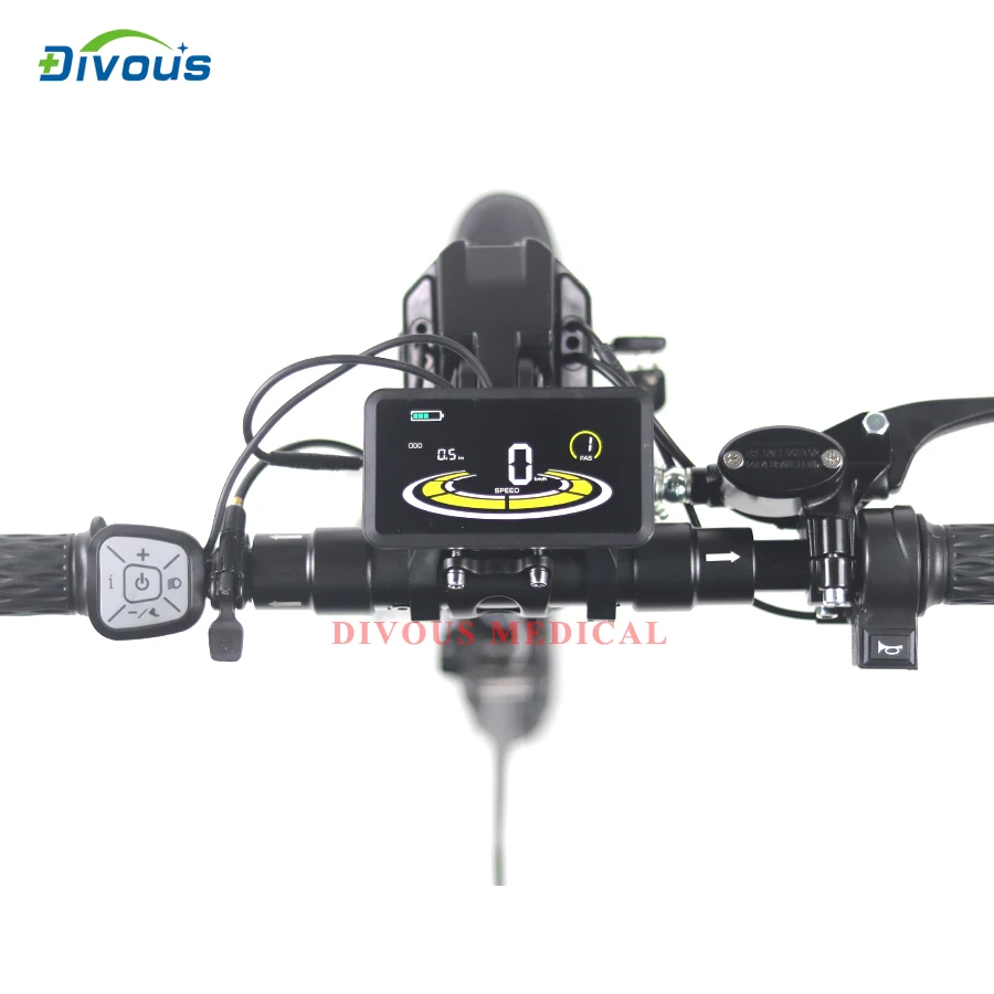 16 Inch 800W Lithium Battery Detachable Electric Handbike Sport Wheelchair Trailer Q2A Hand Cycle For Handicapped 6