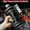74.5oz Large Capacity Sports Water Jug Portable Half Gallon Flask Leakproof Fitness Bottle for Gym Camping Durable Drink Bottles