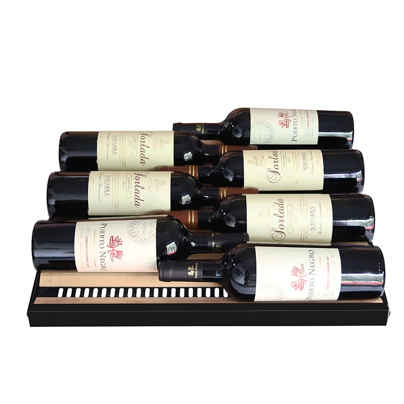 Large Narrow Built in New Colorful 54 Bottles Invert Compressor Wine Bottle Refrigerator Cooler