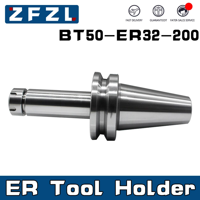 

1PC BT50 ER16 ER20 ER25 ER32 ER40 200L Knife Shank 0.003 High Precision Tool Holder For CNC Machining Center Spindle