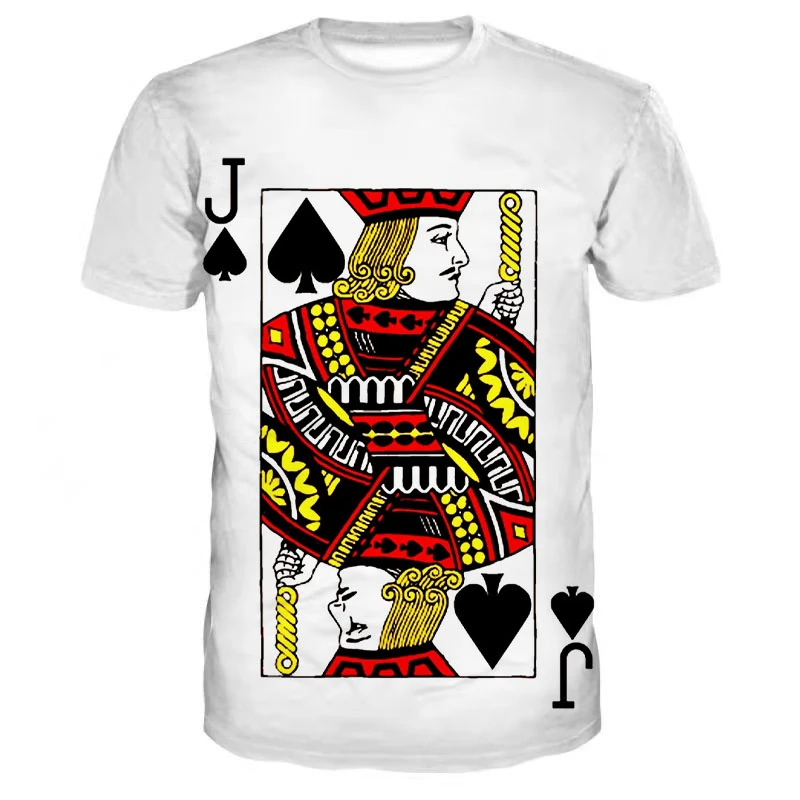 Men's Tshirt Playing Cards Playing Cards Shirt Women's Tshirts