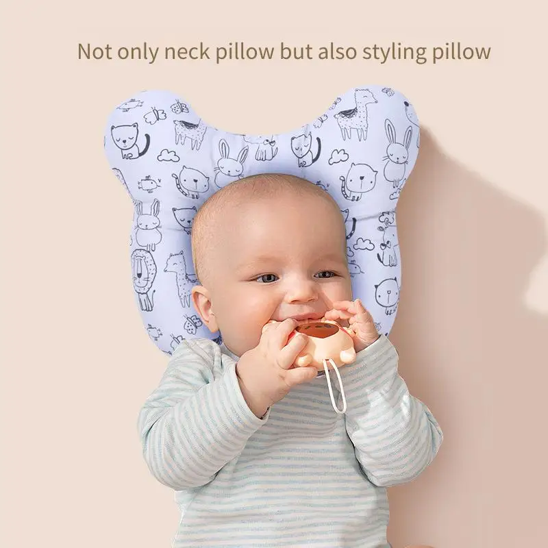 BOHEMIABY Oreiller pour bébé, oreiller doux pour nouveau-né, jouets sensoriels pour bébés, avec miroir de sécurité, fleurs colorées, poche zippée pour bébé de 0 à 24 mois