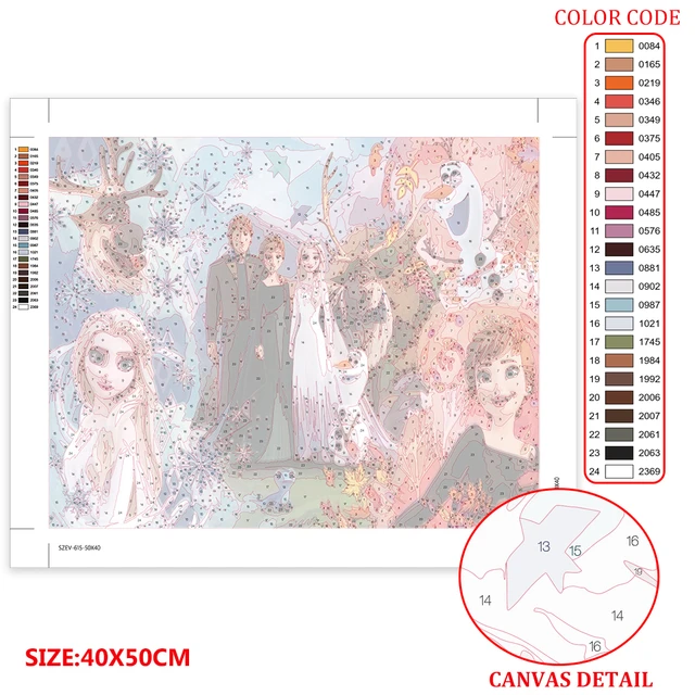 Kit de pintura de Disney para colorear por números, sirena, Frozen, para  adultos, personaje de princesa, pintura al óleo, Alicia, regalo único de  dibujos animados - AliExpress