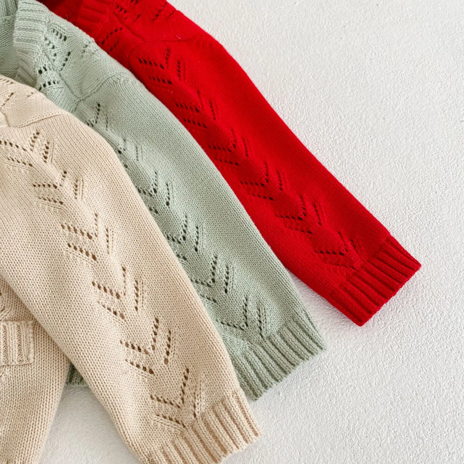 가을 신상품: 남아 여아용 단색 스웨터, 다용도 가디건, 긴팔 코트