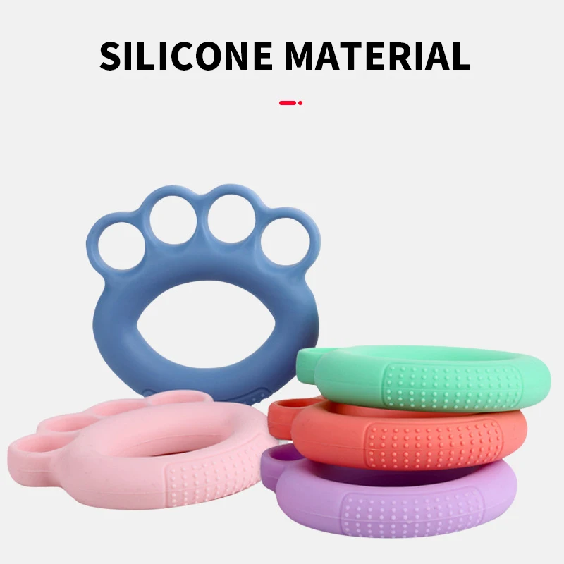 Silicone Adjustable Hand Grip Finger Trainer Exercise Carpal Expander Muscle Workout Gym Fitness Strengthener