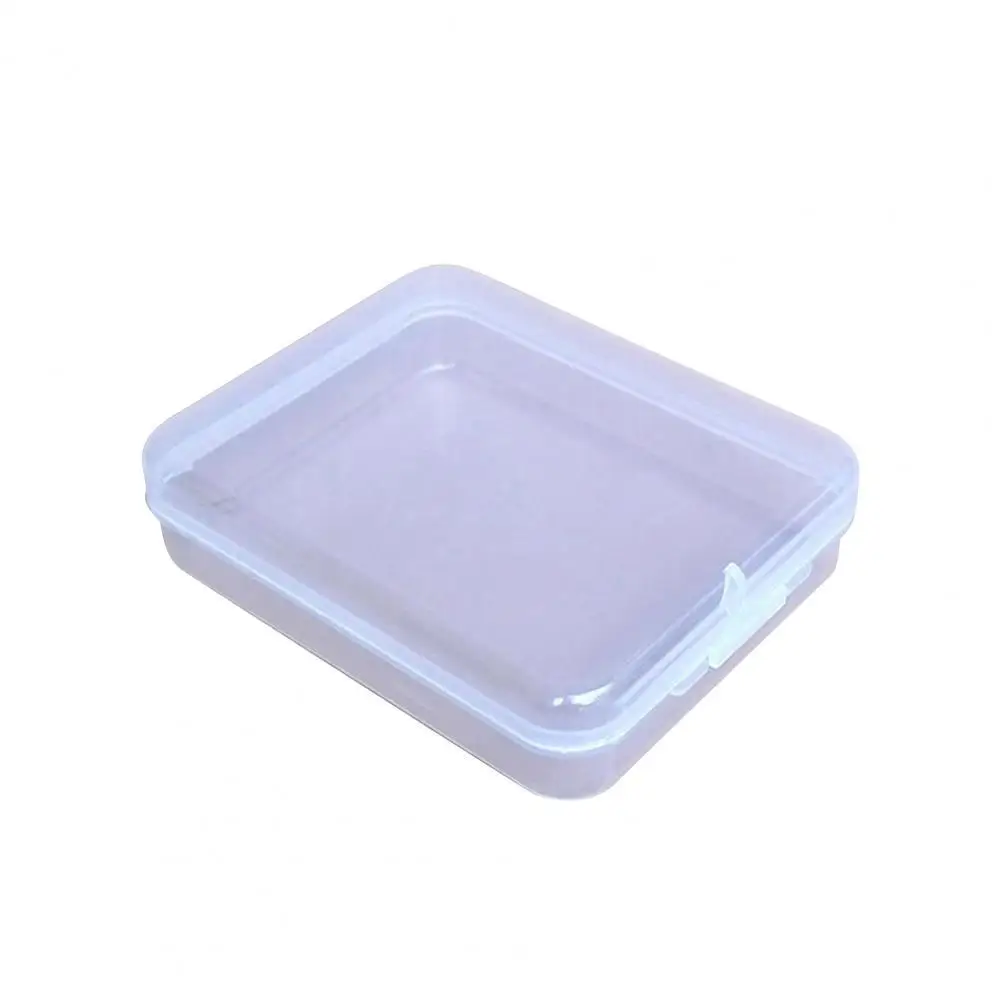 

Transparent Storage Container Portable Sponge Makeup Puff Hair Clip Small Ornament Organize Case