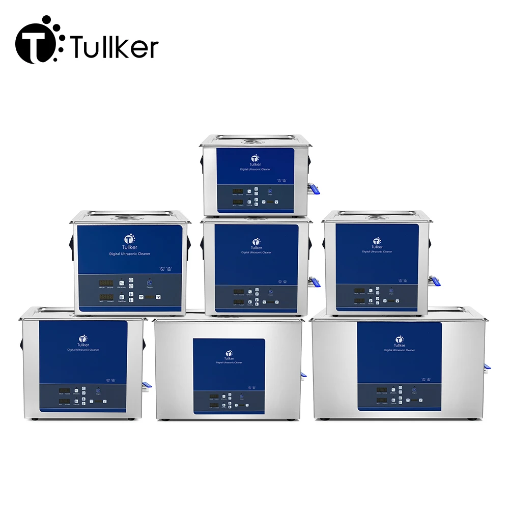 Tullker 디지털 초음파 청소기, 목욕 쥬얼리 유리 PCB 엔진, 금속 실험실 초음파 청소 기계, 3L, 6L, 10L, 15L, 30L