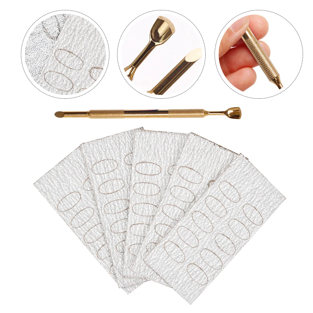 

1 Set Nail Cuticle Pusher Dead Skin Remove Tool Nail Cuticles Push Tool with Sandpaper