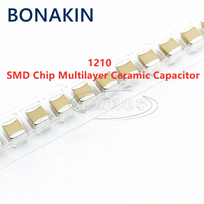 многослойный керамический конденсатор 100 0603 uf 10v 16v 25v 50v 3 3 10% k x5r 335 smd chip 1608 шт Многослойный керамический конденсатор 1210 4,7 UF 475K 16V 25V 50V 63V 100V X7R ± 10% 3225 SMD Chip, 10 шт.