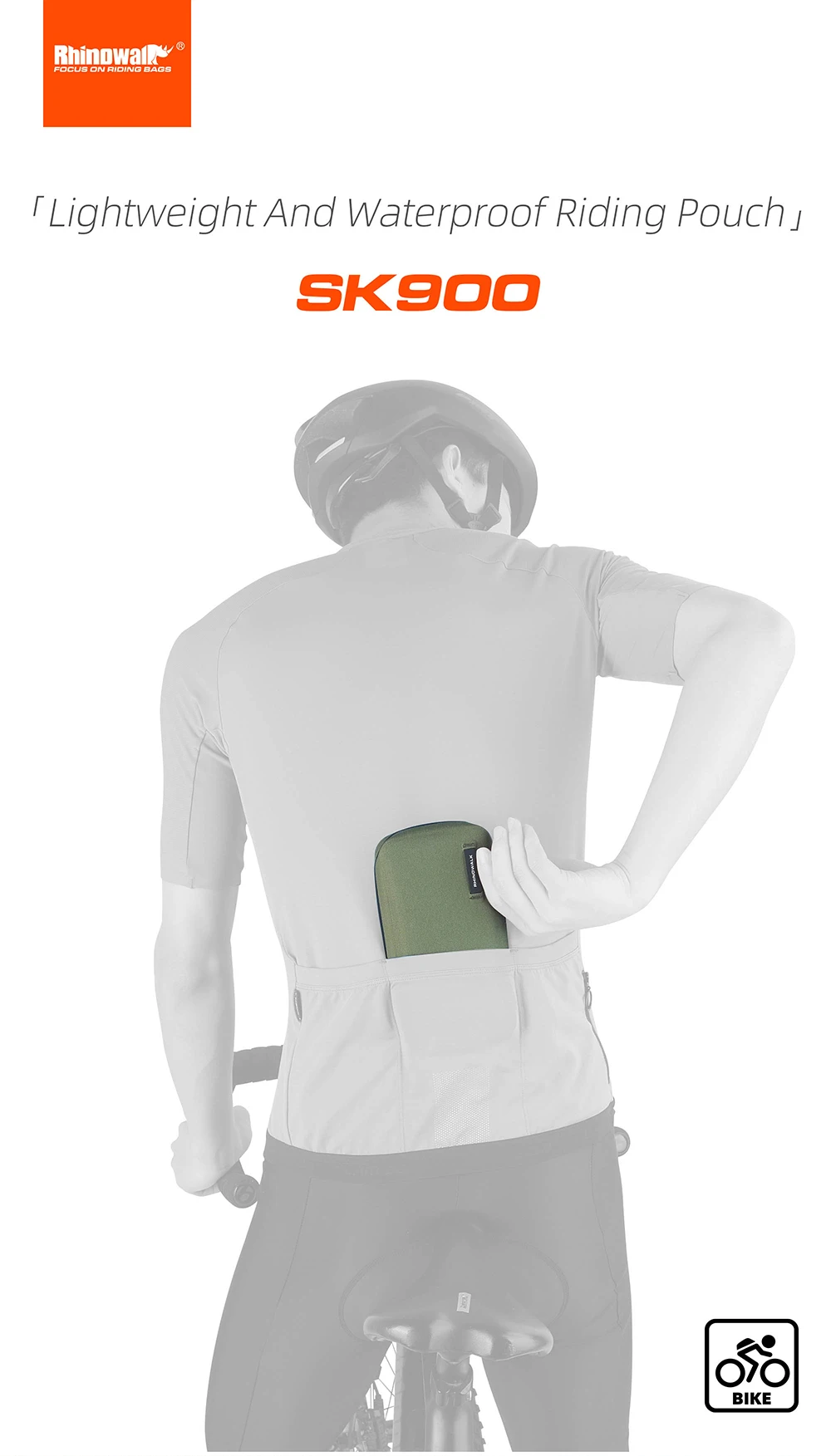 Rhinowalk Reittasche, wasserdicht, leicht, für Radfahren, Handtasche, Kleidung, Schnellverschluss, Reiten, tragbare Werkzeugtasche – Detail 3