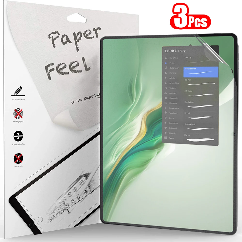 Paper-Like Screen Protector, 3-Pack, 12.3 Inch