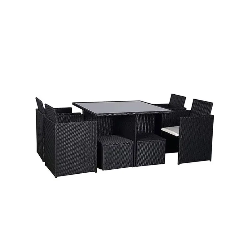 9 Pcs Furniture Sofa Garden Rattan Set