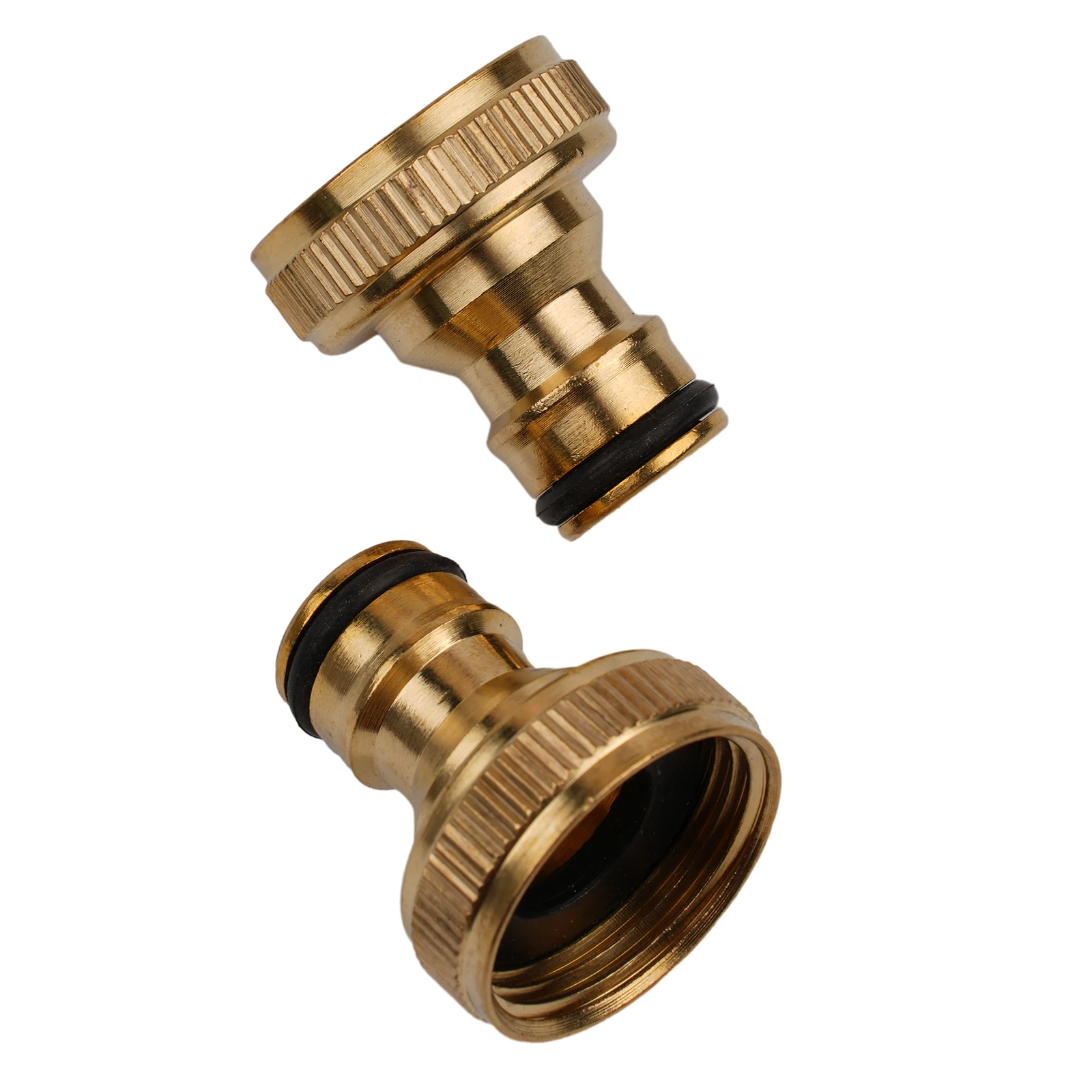 

Quick Adaptor Thread Connector 1.57*1.18in 2PCS 3/4" To 1/2" Brass Fitting Garden Water Pipe Durable Practical