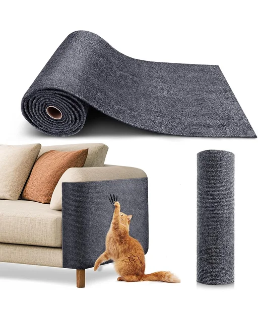 Cat Scratcher Sofa Protector Cats Scratcher Pad Board Protection urniture Trimmable Self-adhesive Carpet DIY Cat Scratch Mat ﻿
