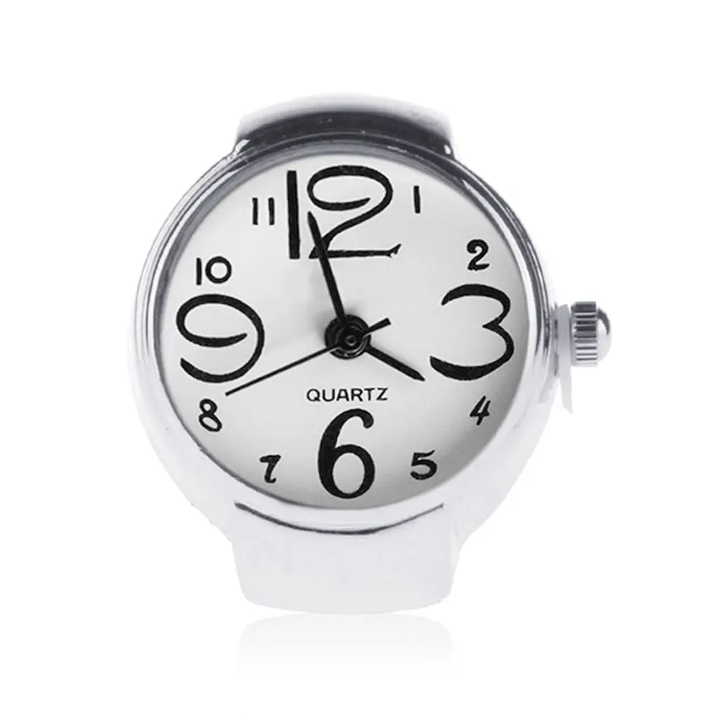 Women's Fashion Sale Steel Round Elastic Quartz Finger Watch