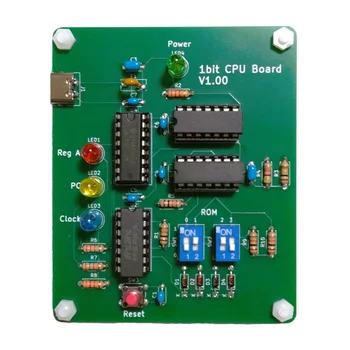 CPU fai-da-te a 1 bit utilizzando IC logico serie 74HC Kit fai-da-te devkit computer super a basso rendimento