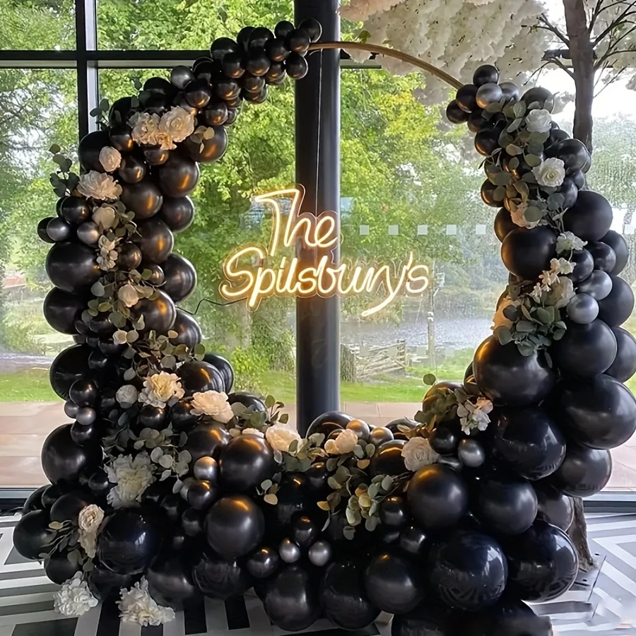 

1pc Reusable Golden Circular Balloon Arch Kit, Suitable For Wedding, Birthday, And Celebration Party Decorations, Does Not Inclu