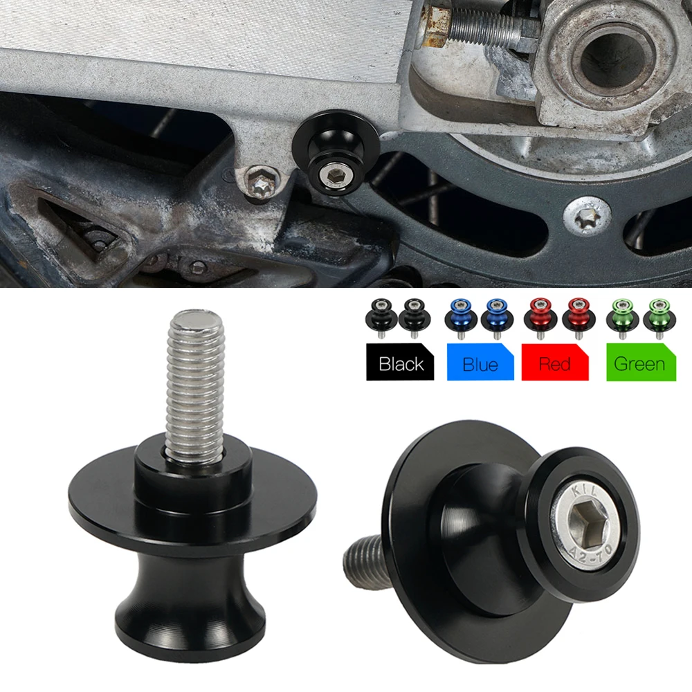 Motorcycle Swingarm Spools M8 8mm Swingarm Spools Slider For Honda CBR 600RR 1000RR 600 F2 F3 F4 F4i For Kawasaki Z800 ZX6R ZX10R Suzuki GSXR 750 1000