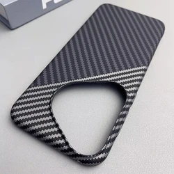 Ultra Thin Carbon Fiber Texture Matte Phone Case - Premium Slim Shell Cover - Pura 70 Ultra (Black and silver)