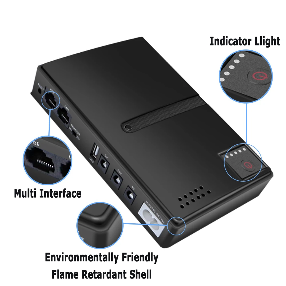 No Battery DC UPS 18W Router 5V9V12V Optical Modem Monitor Phone Backup Uninterruptible Power Supply Portable Mini UPS EU Plug uninterruptible power supply,portable ups,mini ups