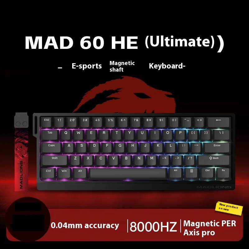キーボード MADLIONS MAD60 HE RGB MAD60HE Magnetic Game Keyboard Support quick trigger