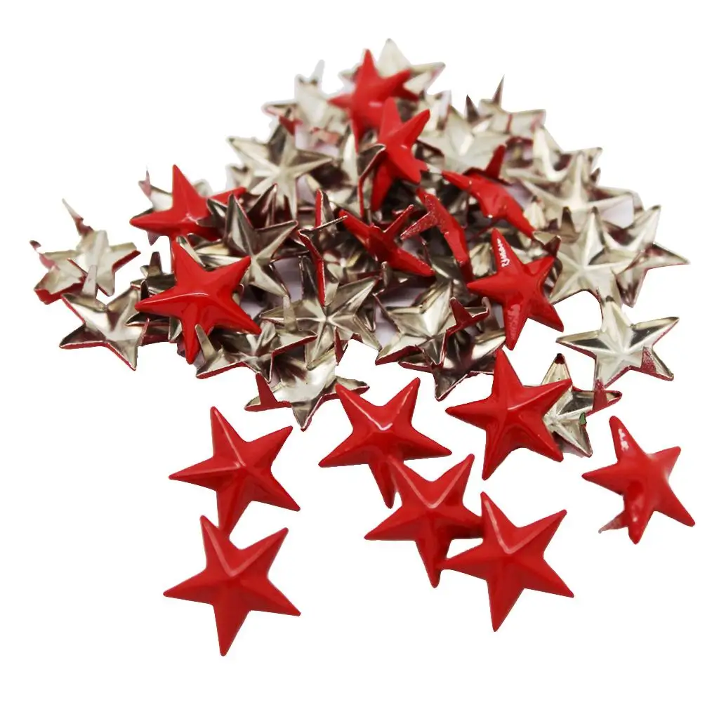 50Pcs Claw Stars Rivet Studs DIY Punk Belt Leathercraft Decoration