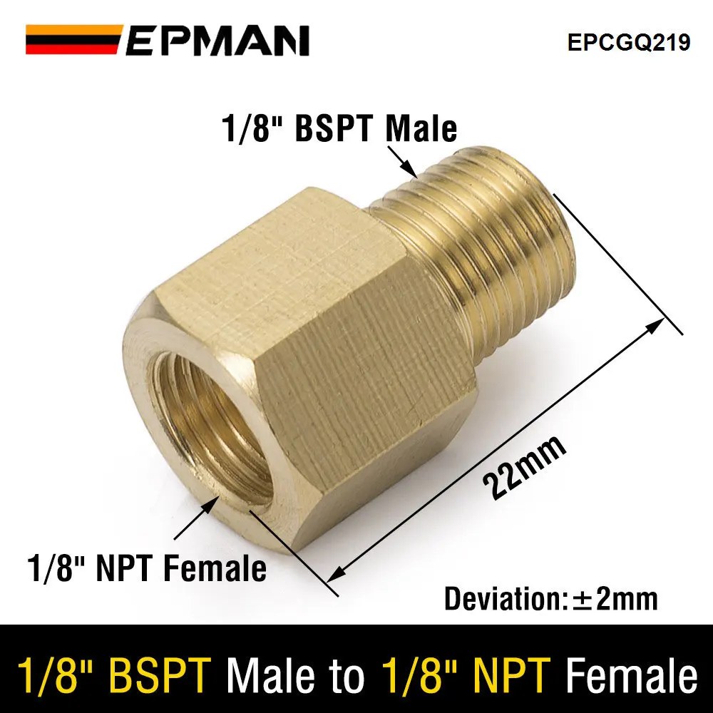 1/8 "1/4" 3/8 "NPT Femmina X Tubo Flessibile Coda In Ottone - Foto 5