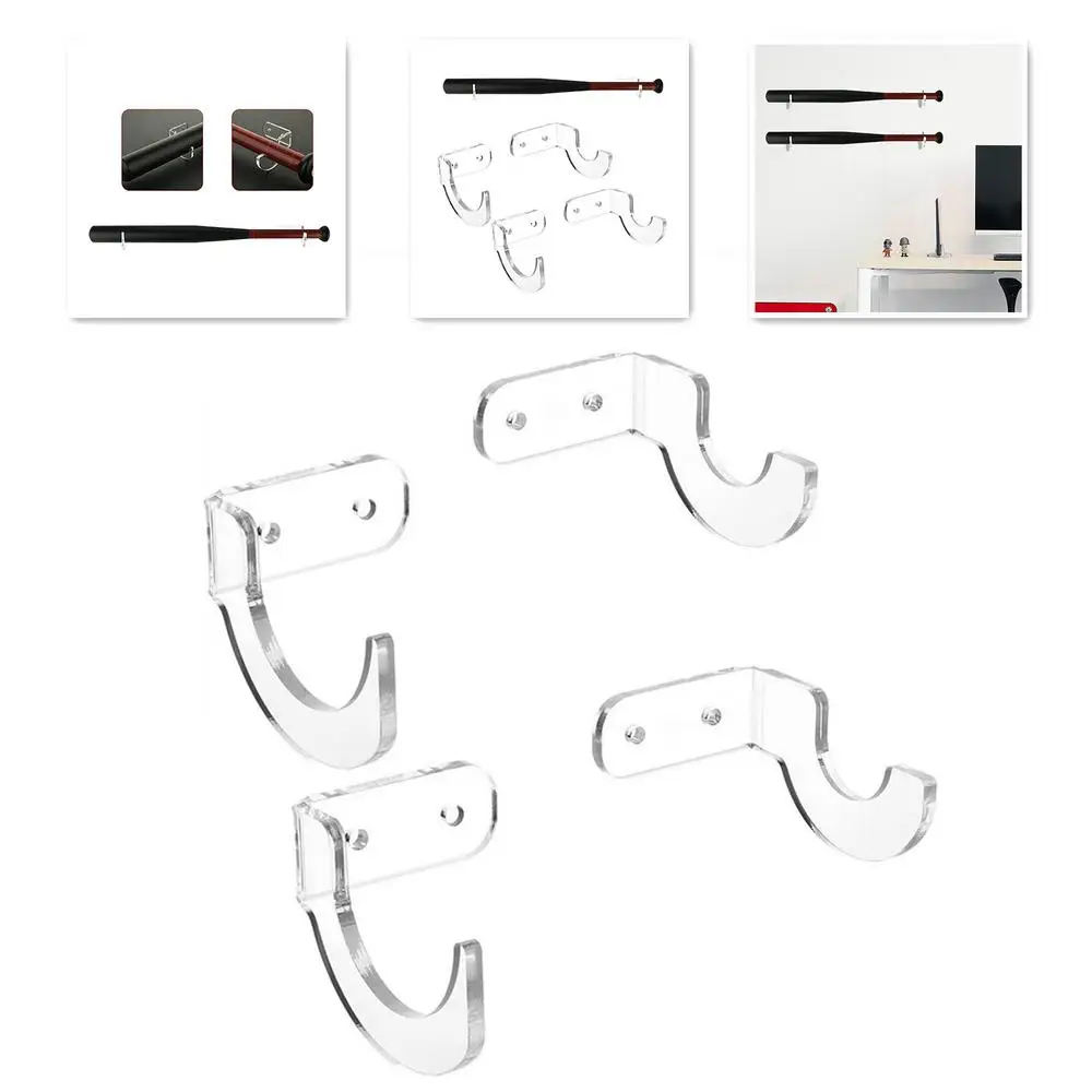 a group of clear plastic hooks