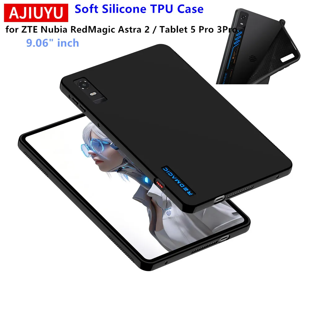 Premium Silicone TPU Protective Back Cover for Gaming Tablet, 9.06''