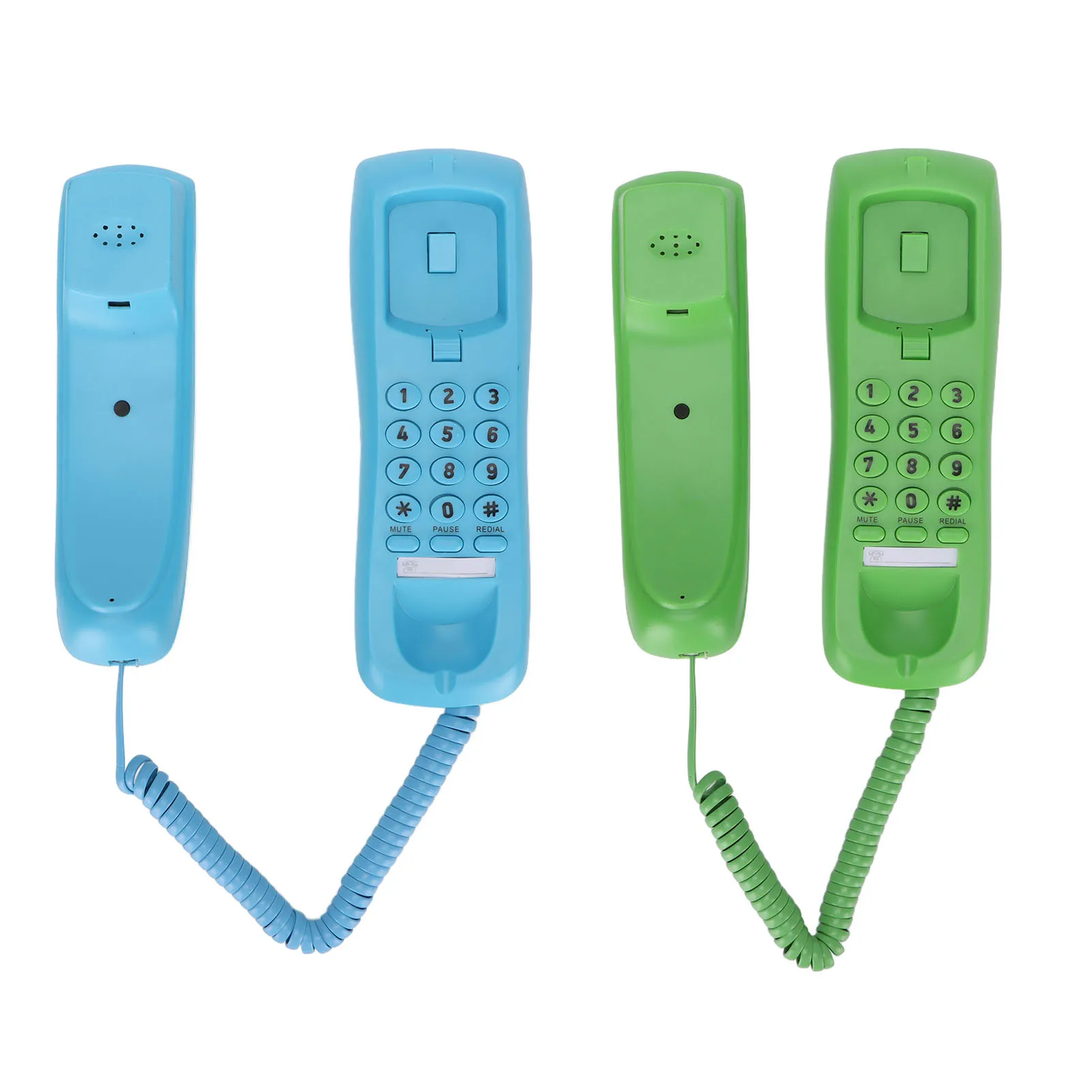 Landline Phone Wall Mountable Telephone Desktop Fixed Wired Phones with Mute Pause Function for Office Home Hotel Phone