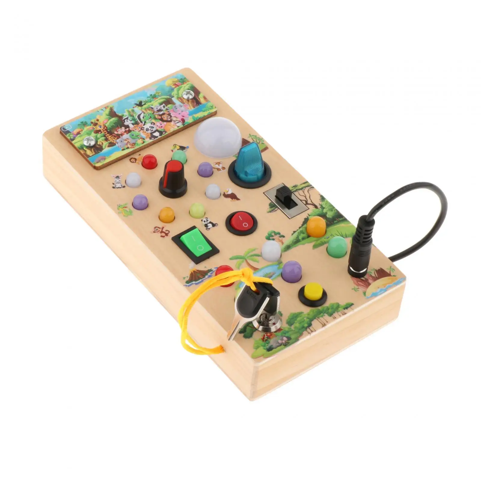 

Switches Busy Board Sensory Toys Early Educational for Children Travel Gifts