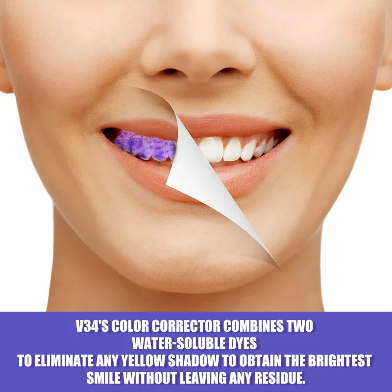 V34 Dental Care Products Purple Safe Teeth Whitening Toothpaste Teeth Cleaning Remove Yellow Stains Fresh Breath Toothpaste images - 6