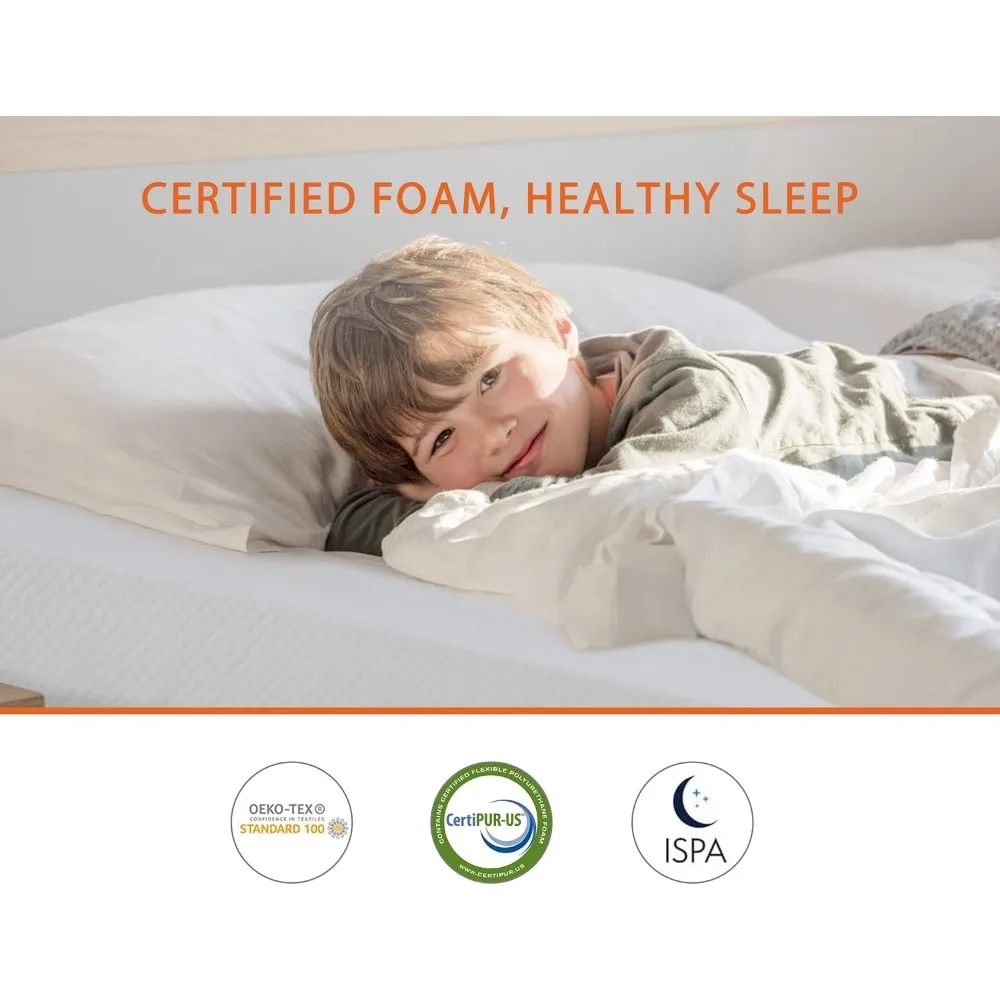 Mattress for Cool Sleep & Pressure Relief,Certipur-Us Certified Memory Foam Mattress,Fiberglass Free Full Size Mattress in a Box 3