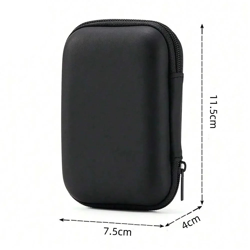 1pc Portable Waterproof EVA Headphone Storage Bag Data Cable Games Box Travel Protective Case For Earphone Card Cube Organizer