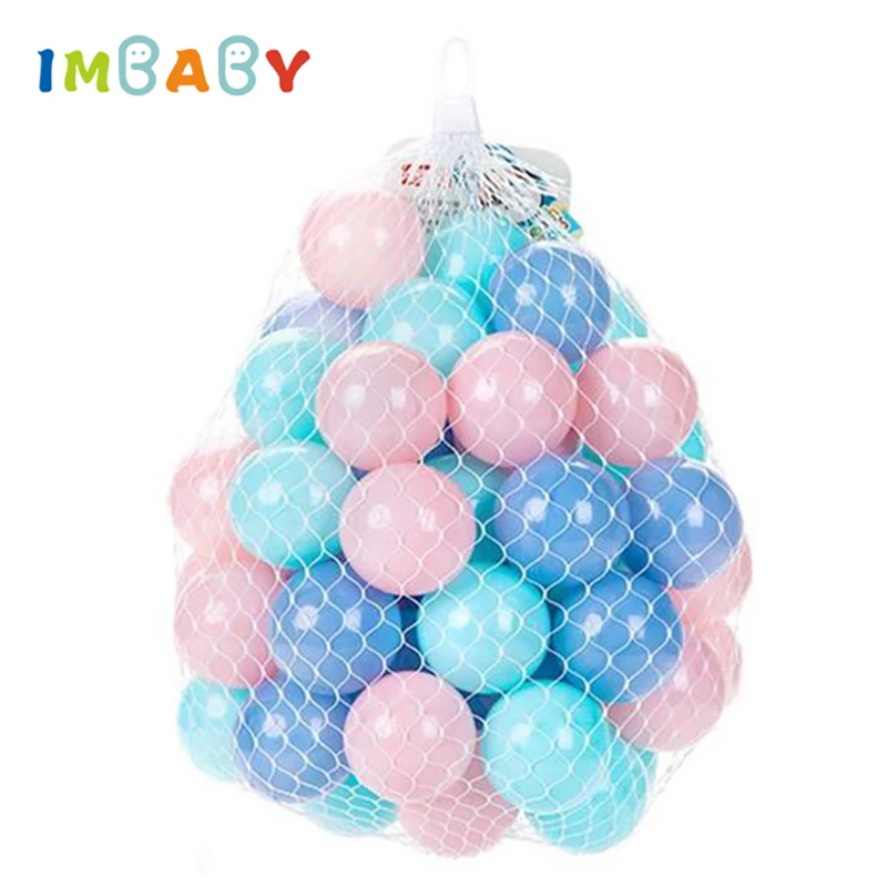 

Balls Pool 100/200pcs 5.5/7cm Balls Soft Plastic Ocean Ball For Playpen Colorful Soft Stress Air Juggling balls Sensory Baby Toy