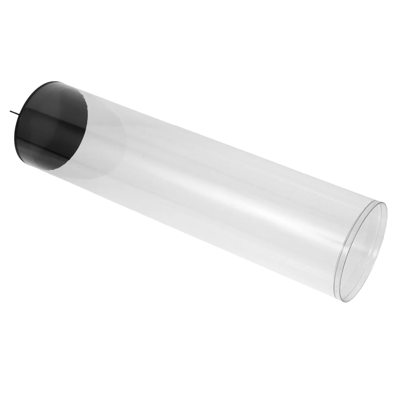 투명 테니스 공 홀더 PVC 휴대용 실린더 재사용 가능 보관 병 테니스 공 보관 홀더