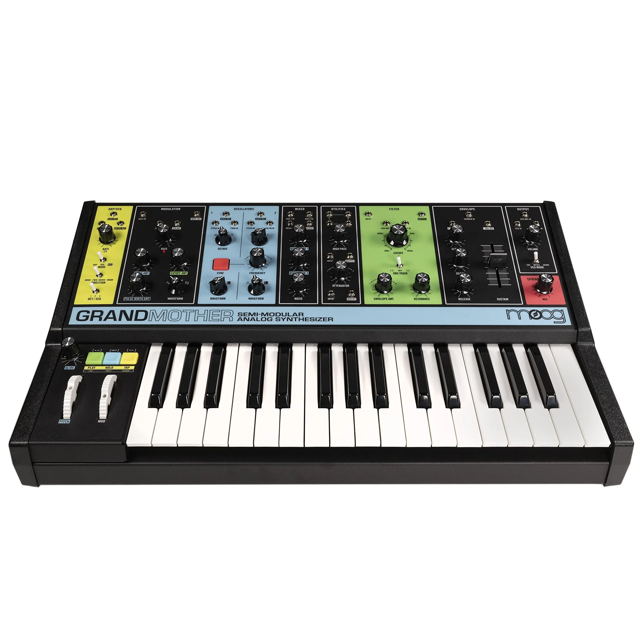 

Летняя новая и неиспользованная полумодульная аналоговая клавиатура Moog для бабушки