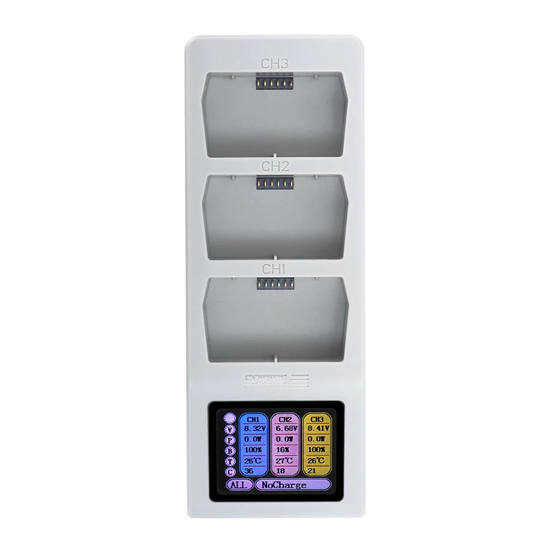 Chargeur Batterie DJI Mini 5 Pro 3 pièces Hub LCD Rapide