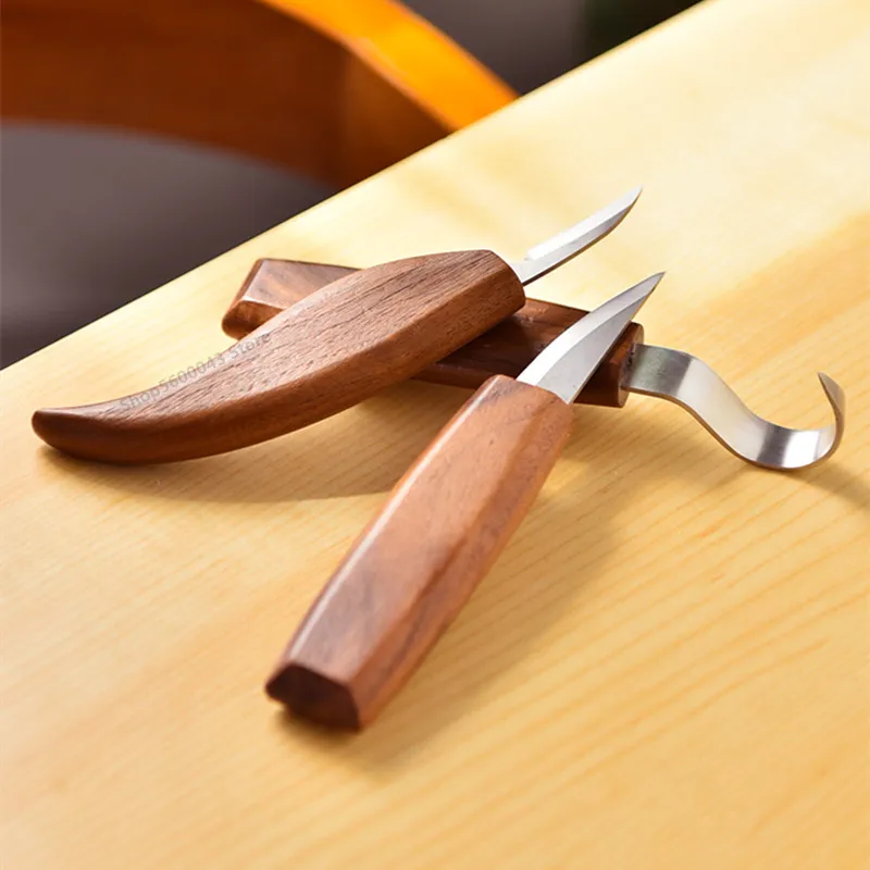 New Pottery Repair Blank Carving Knife Smooth Wooden Handle Mud Sculpture Trimming Machete DIY Ceramic Modeling Pottery Tool