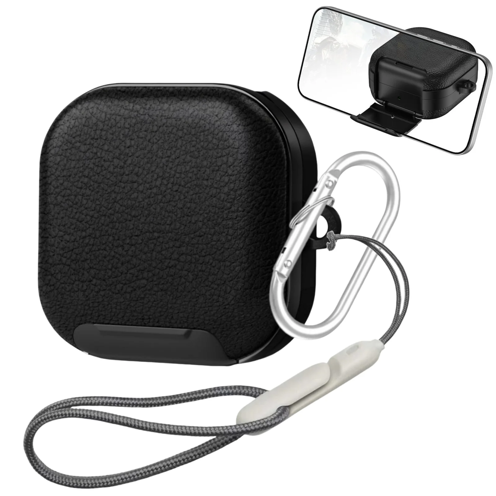Enhanced Wireless Earbuds Protective Case with Keychain & Lanyard
