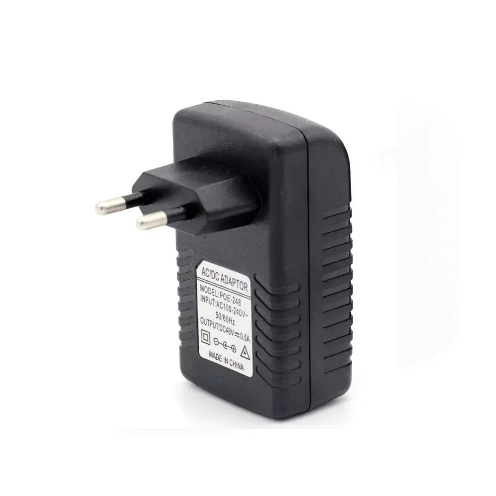 POE Injector Power Supply Huitenda 12V/15V/24V/48V Ethernet Adapter 1A /0.5A For Switch CCTV IP Camera Phone AP EU Plug