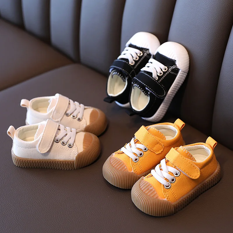 

New Spring Summer Kids Shoes for Boys Girls Children Casual Canvas Sneakers Soft Fashion Sneakers 0-3Y First Walkers Unisex