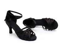 Woman Latin Dance Shoes Ladies Girls Ballroom Professional Dancing Shoes Sneaker 5/7cm Suede Soft Sole Jazz Salsa Practice Shoes 4