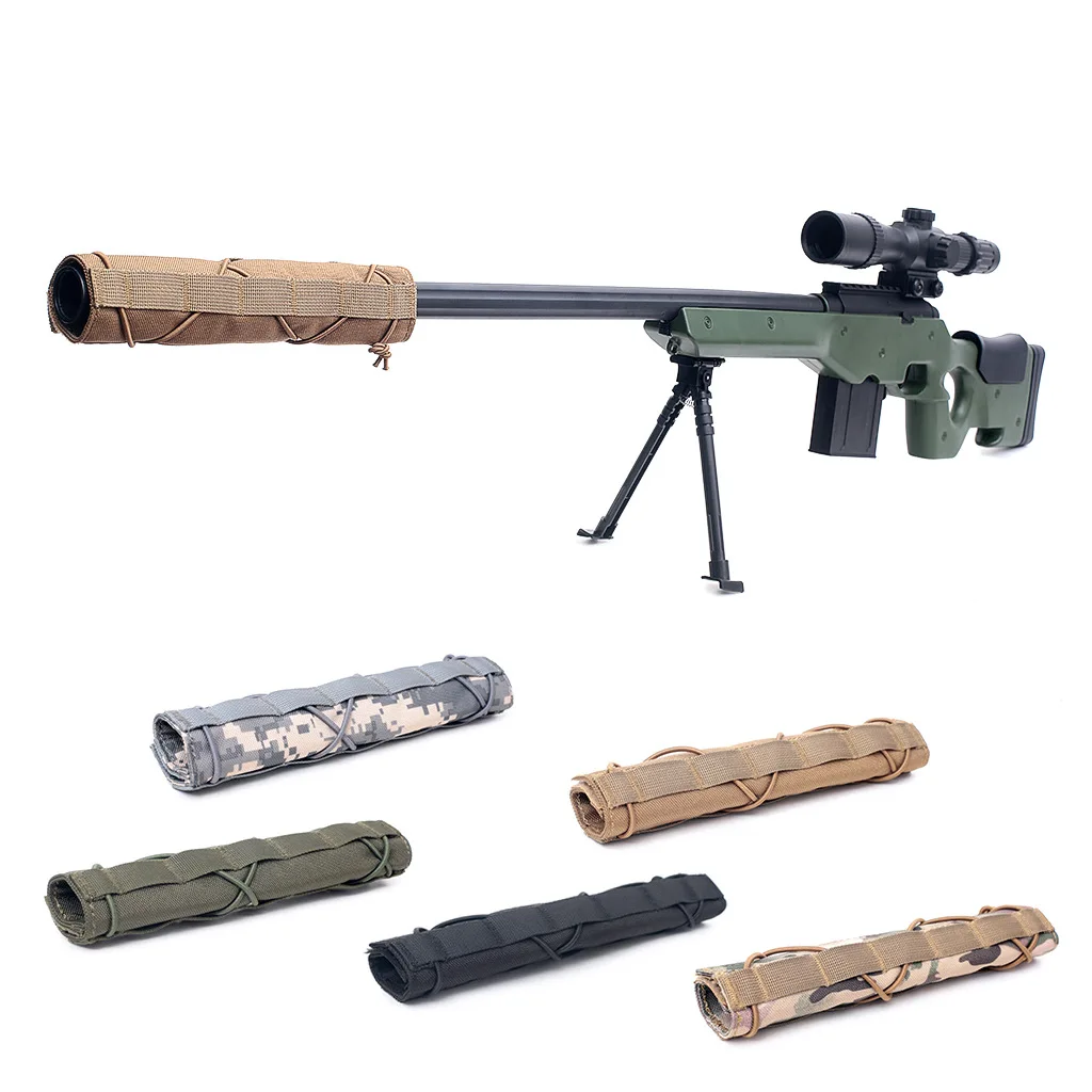 

Тактический снайперский камуфляжный чехол для живого снаряжения, кобура, пистолет, комплект, Универсальный военный фонарик Ar15 M16 M4 ак 74, Аксессуары для оружия