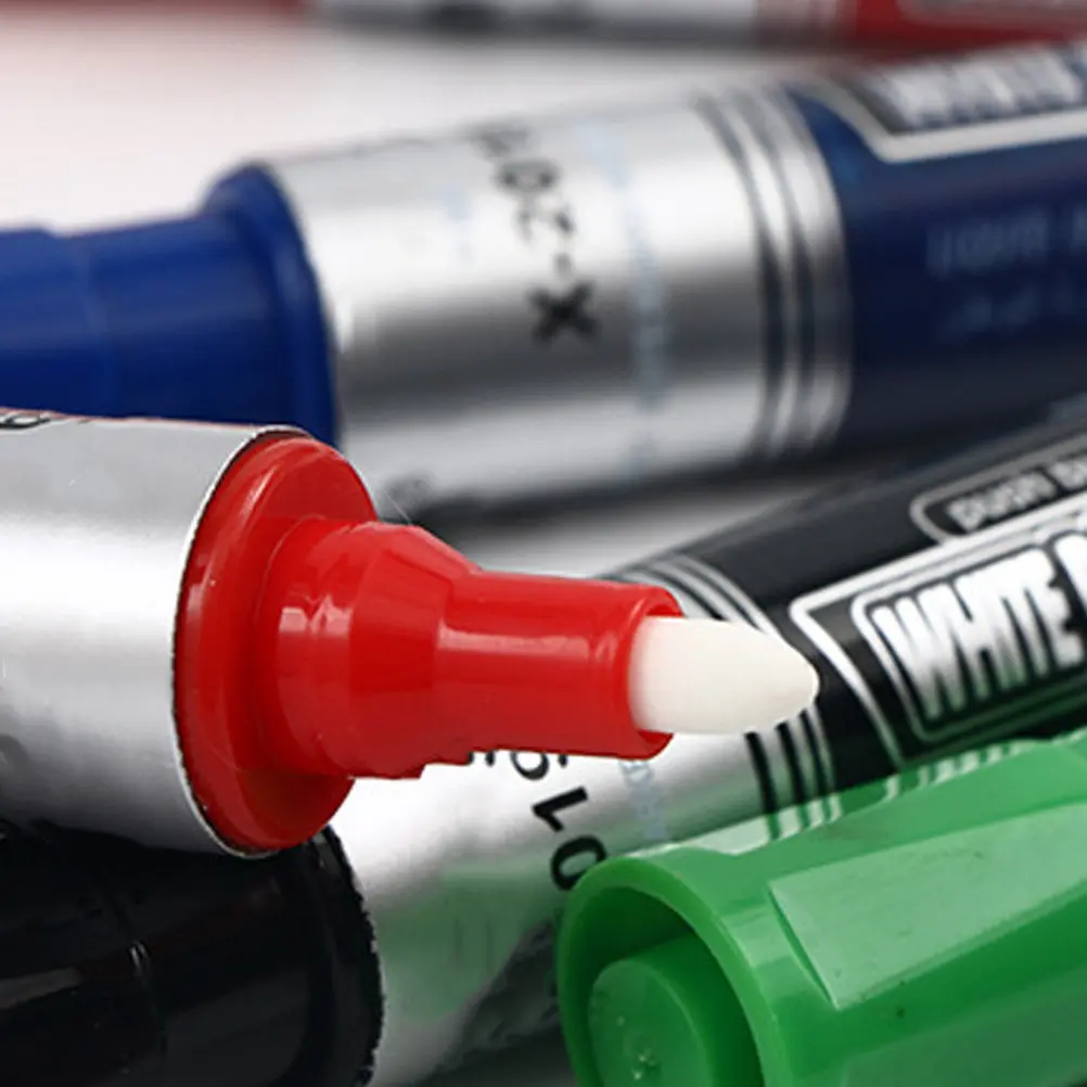 8Pcs 프레스 플로우 화이트보드 마커 종이 유리 플라스틱 드라이용 프리미엄 ..