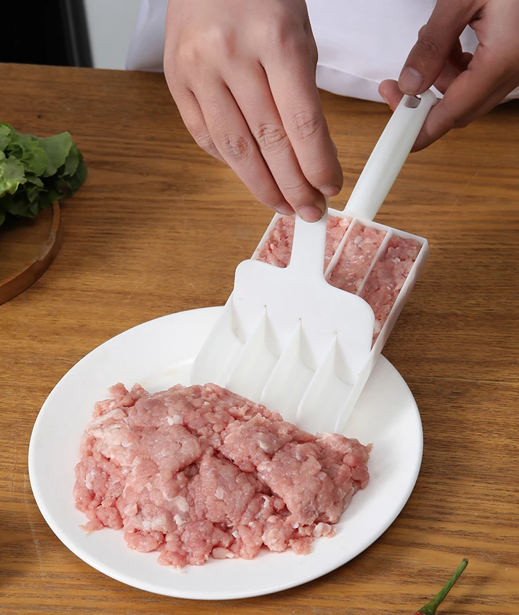 Cylinder Meatball Maker Pushing 4pcs Balls No Stick Stuffed Poultry Scoop Meat Ball Food -grade PP Material Kitchen Cooking Tool