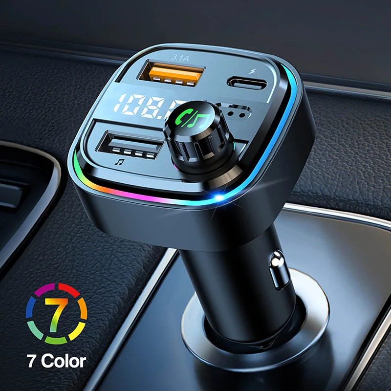C26 Car FM Transmitter Dual USB Bluetooth